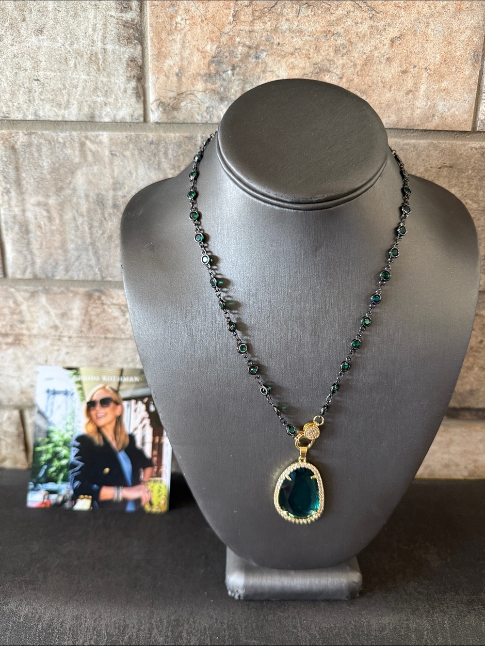 Freida Rothman Teardrop Pendant Necklace